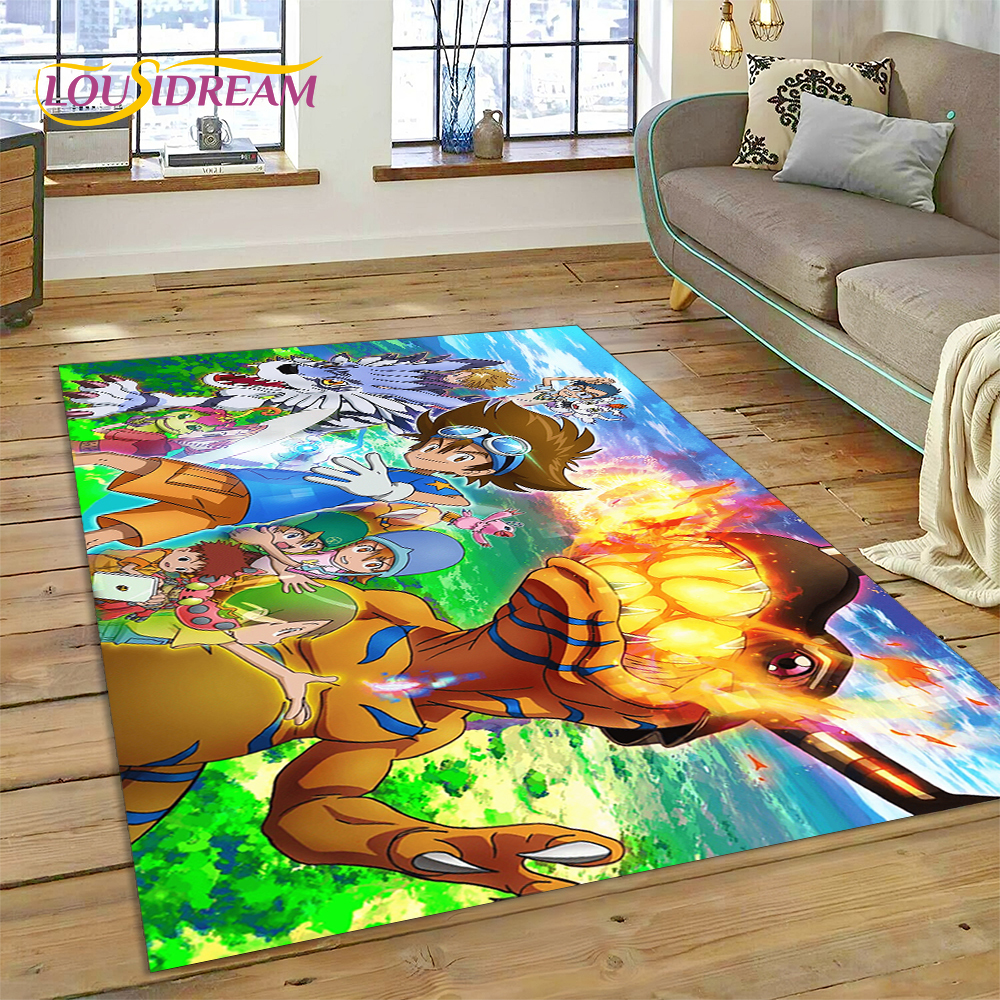 Outdoor Adventure Online - Retro Digimon Adventure Monster Cartoon Carpet