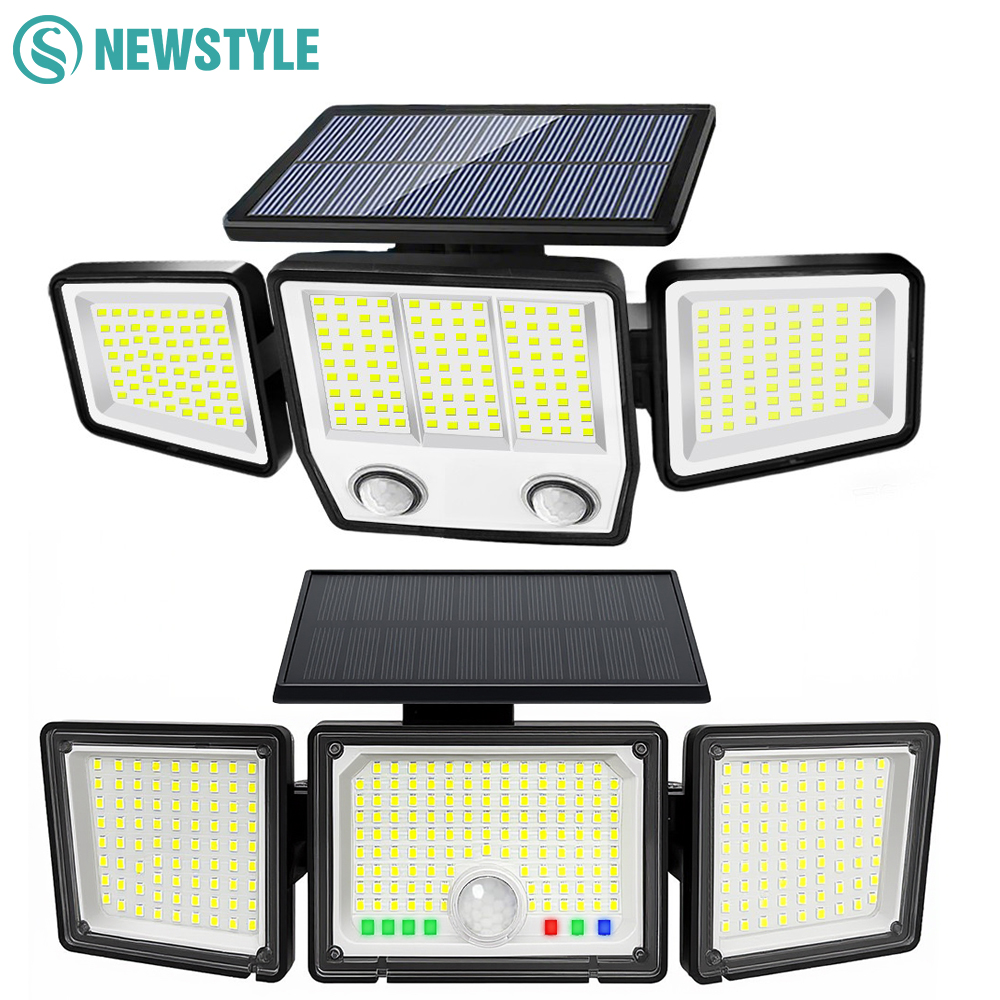 Headlamp Waterproof Rechargeable - Solar Lights Outdoor 3 Heads Motion