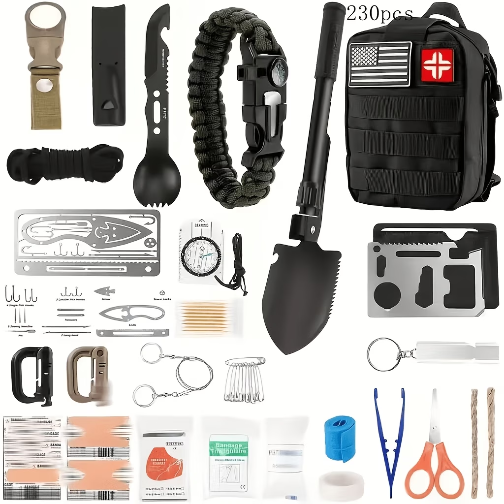Outdoor Adventure Kit - 242 Survival Kit for Outdoor Adventure