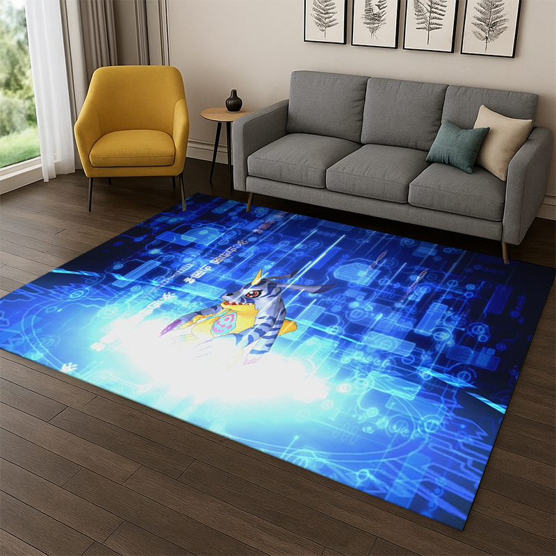 Outdoor Adventure Online - Digimon Adventure Angewomon Agumon Cartoon Carpet
