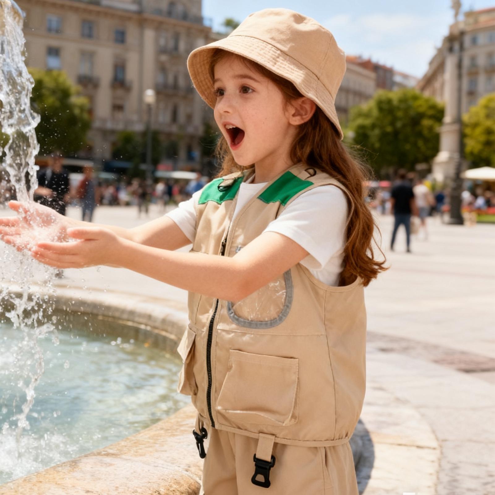 Kids Explorer hat and vest Cos – Outdoor Adventure Outfit recenzja i cena