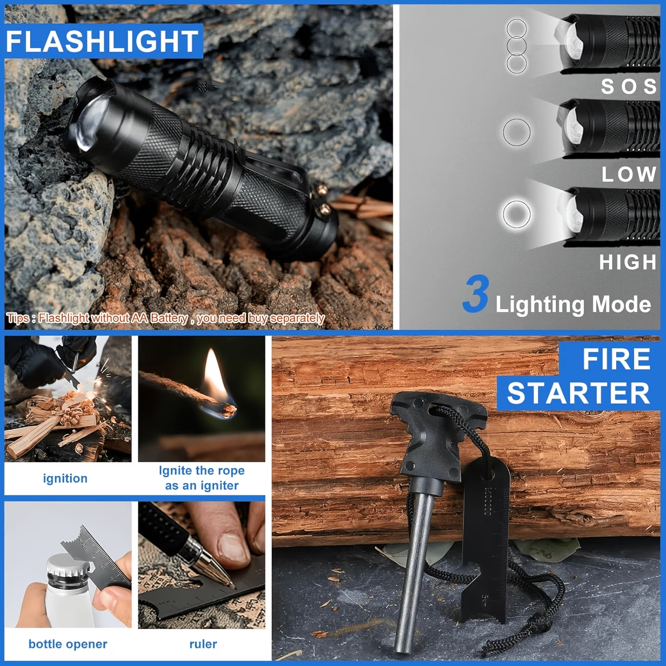Men's Ultimate Survival Kit -  – Outdoor Adventure Kit recenzja i cena