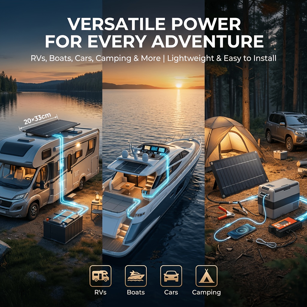 18V Solar Power Kit for Yacht, – Outdoor Adventure Kit recenzja i cena