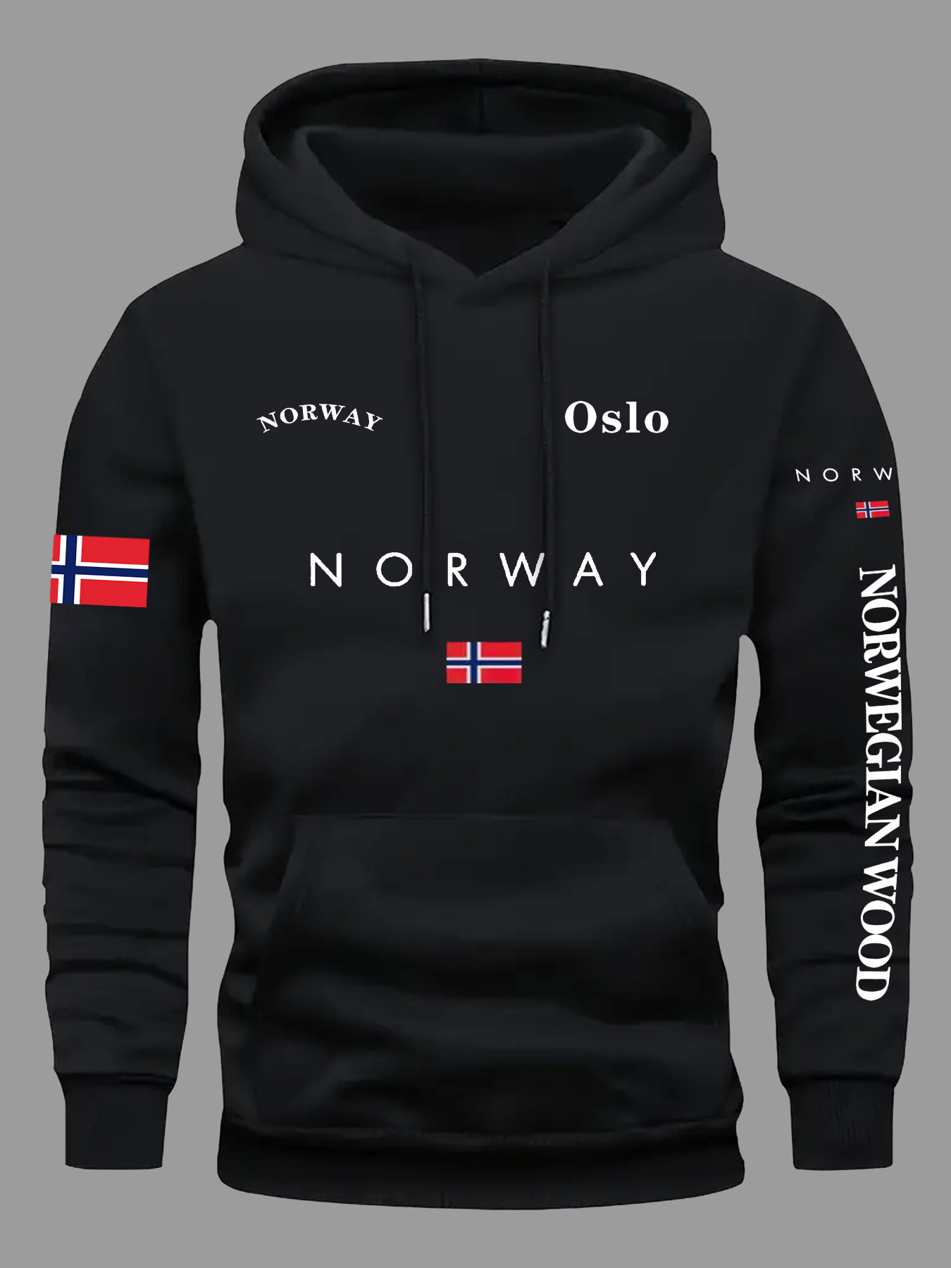 NORWAY Flag Hoodies Men Women  – Outdoor Adventure Outfit recenzja i cena