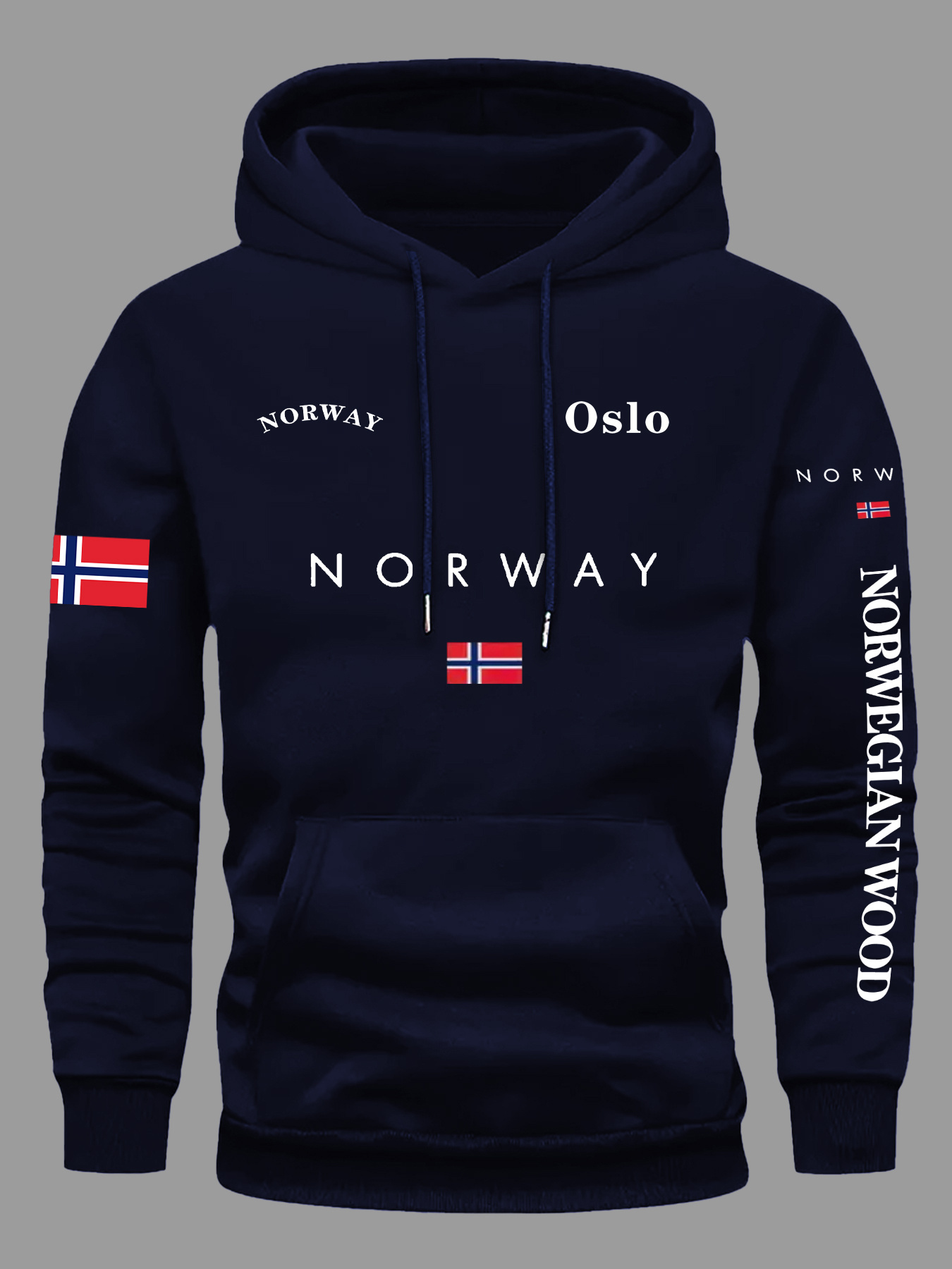 NORWAY Flag Hoodies Men Women  – Outdoor Adventure Outfit recenzja i cena