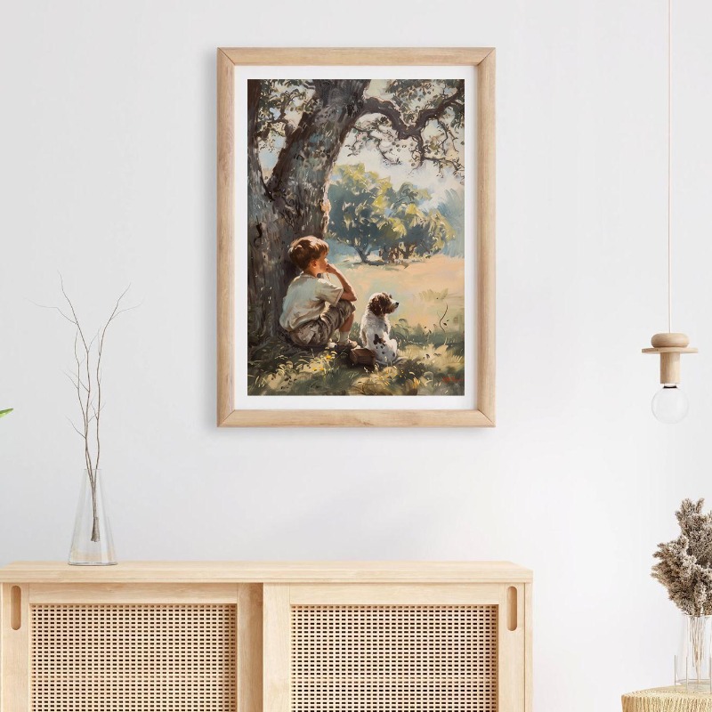 Vintage Boys Room Art Poster B – Outdoor Adventure Boys recenzja i cena