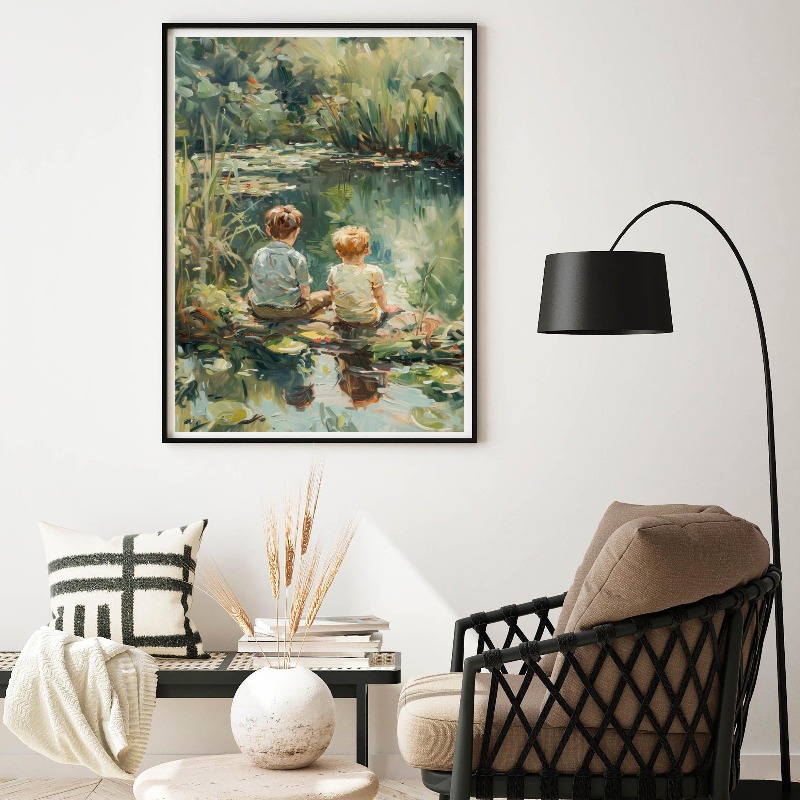 Vintage Boys Room Art Poster B – Outdoor Adventure Boys recenzja i cena