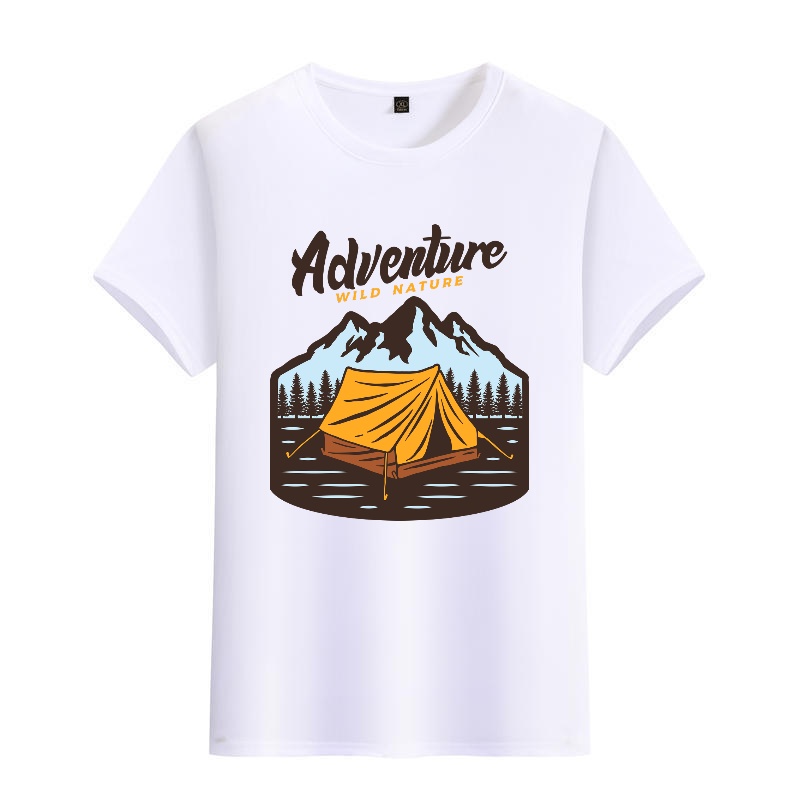 Men's Black Round-Neck Short-S – Outdoor Adventure Outfit recenzja i cena
