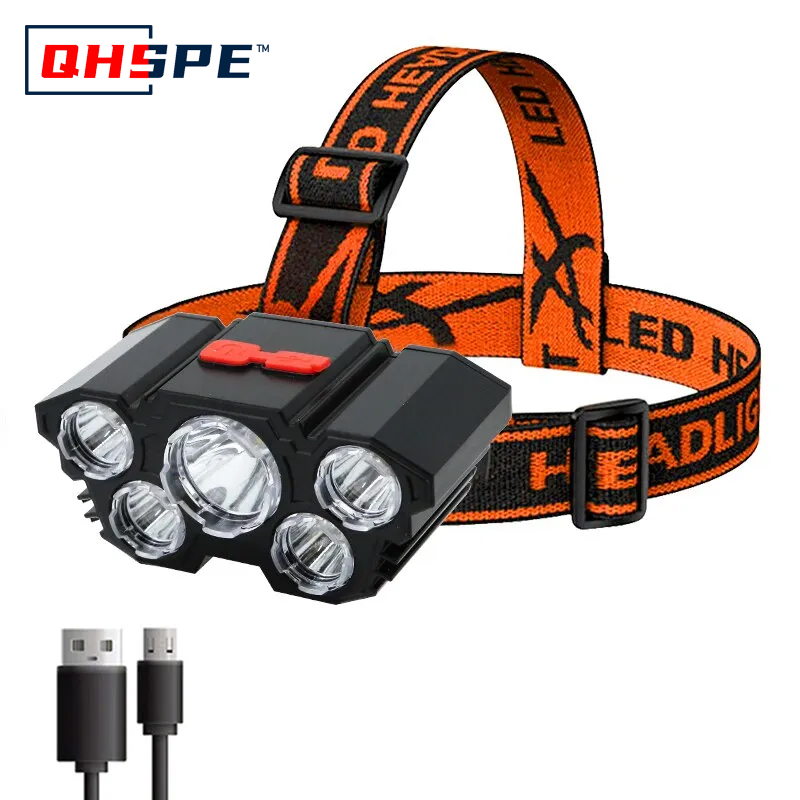 Rechargeable 5 LED Headlamp St – Headlamp Waterproof Rechargeable recenzja i cena