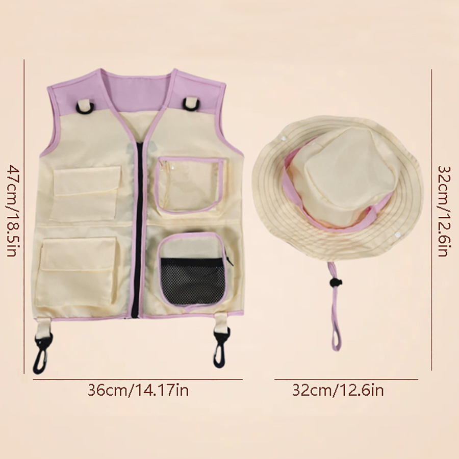 Children Explorer Vest Hat Sui – Outdoor Adventure Outfit recenzja i cena