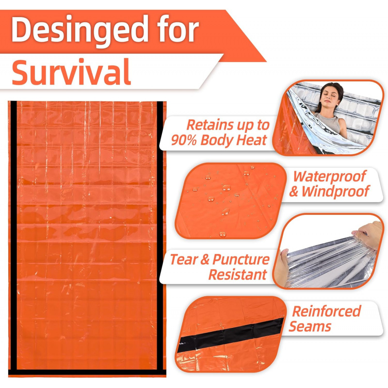 1pcs Portable Emergency Sleepi – Bivy Sack Lightweight recenzja i cena