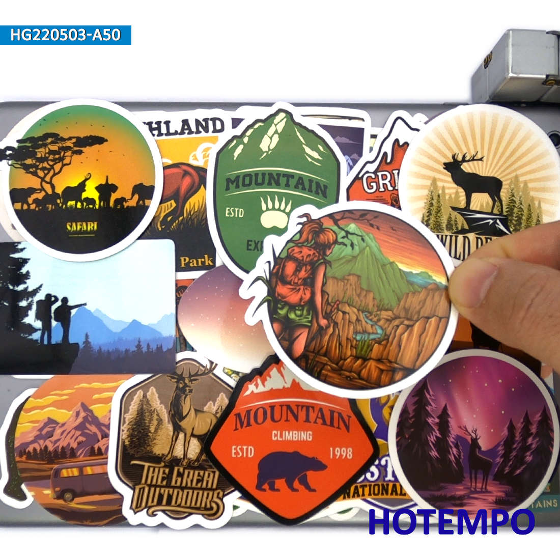 World Travel Stickers Set, Cli – Outdoor Adventure World recenzja i cena